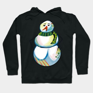 Cubist Style Snowman Hoodie